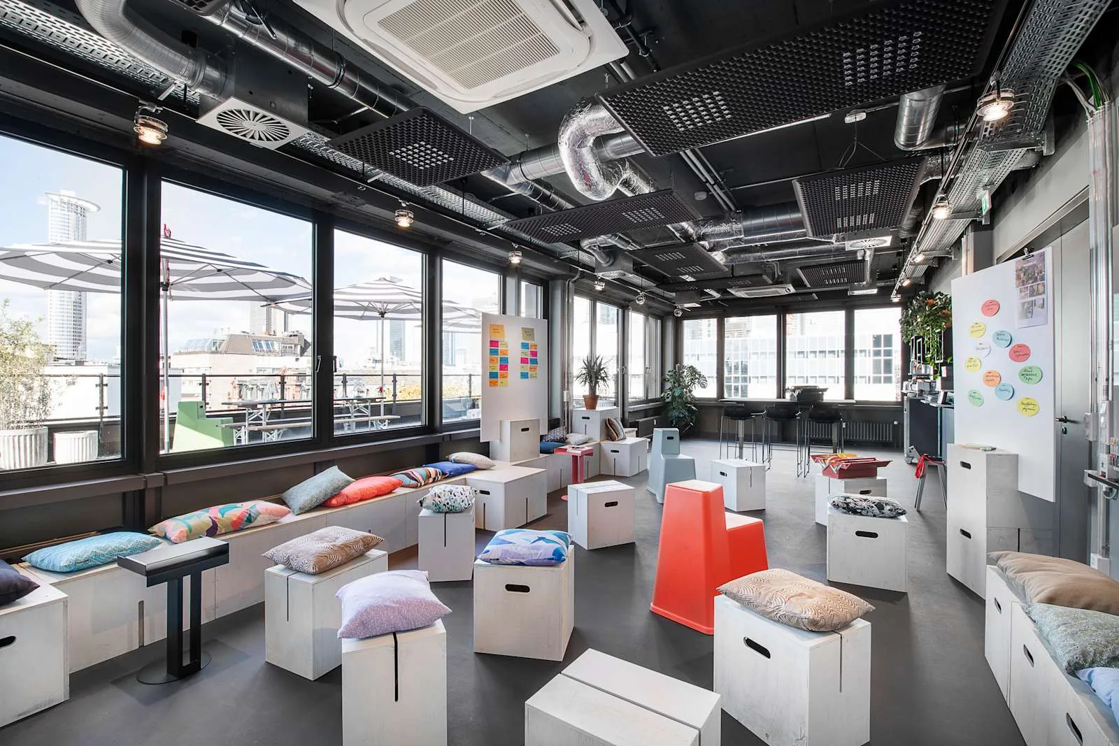 Design Offices Frankfurt, Design Offices, Wiesenhüttenplatz, Training room for 18 people, Frankfurt am Main
