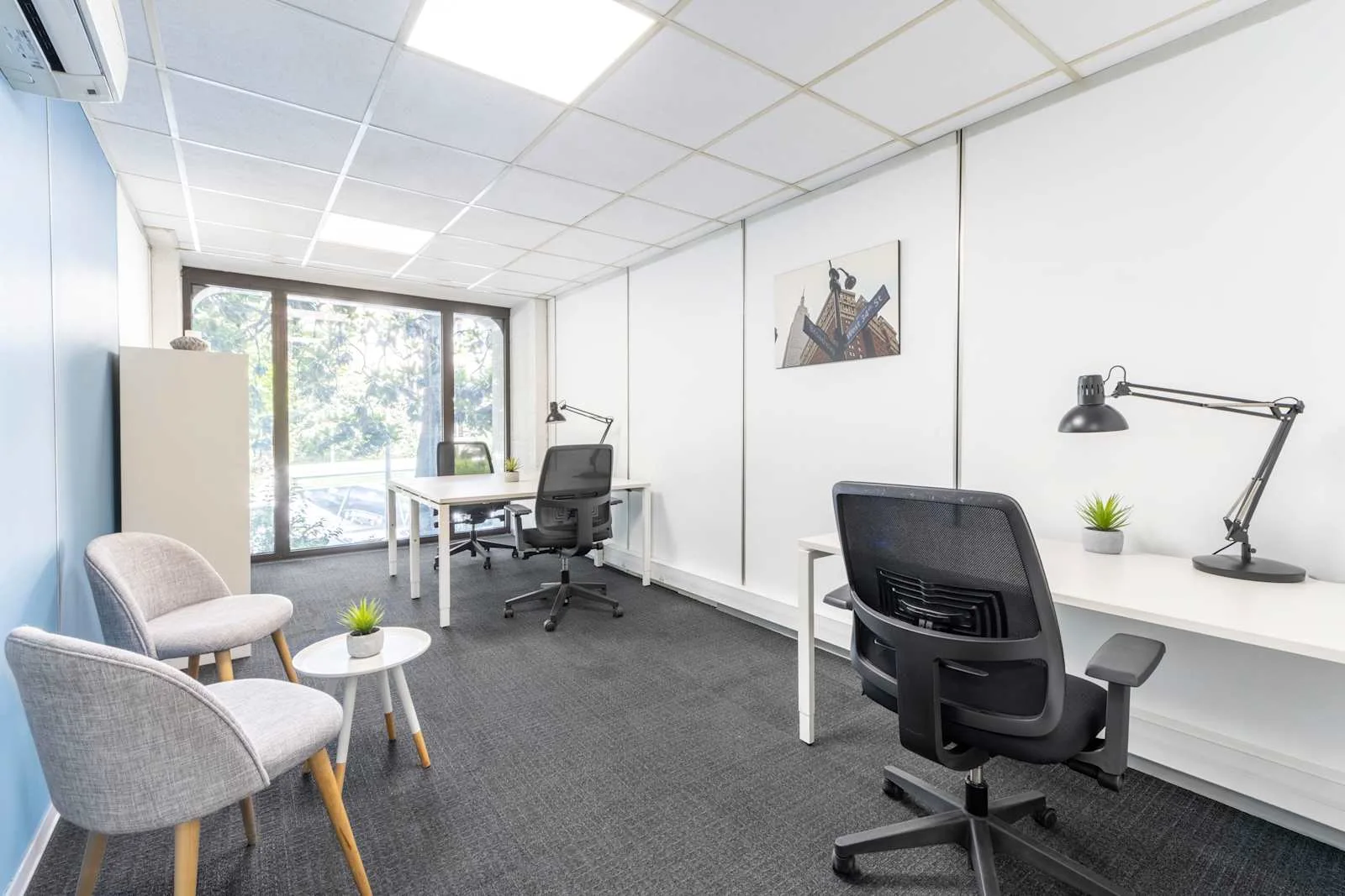 HQ NICE, Jean Médecin, Privatbüro mit 3 Arbeitsplätzen, Nice