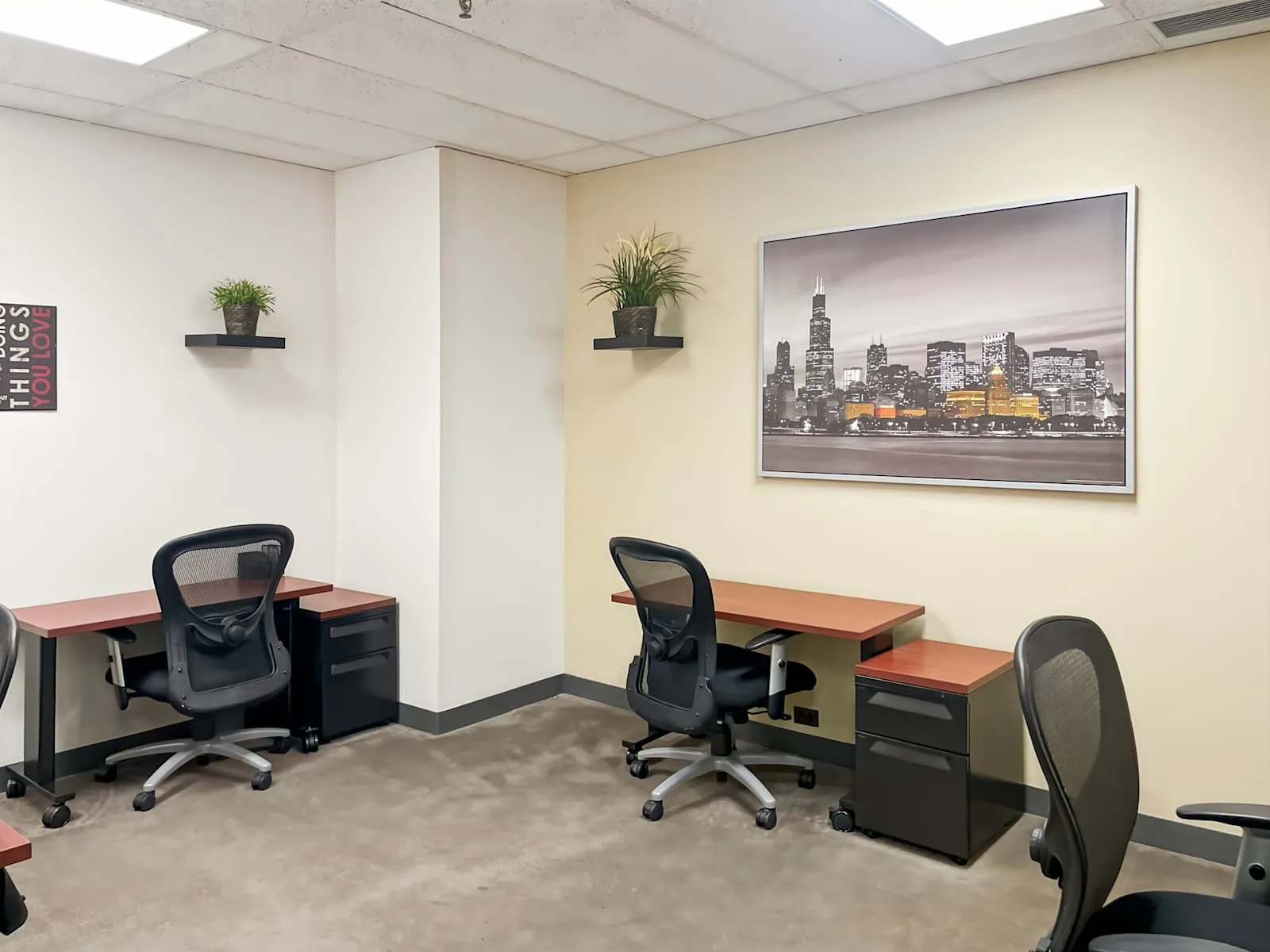 HQ IL, Northbrook - Northbrook Botanic Gardens (HQ), Private office, 3 desks, Northbrook, IL