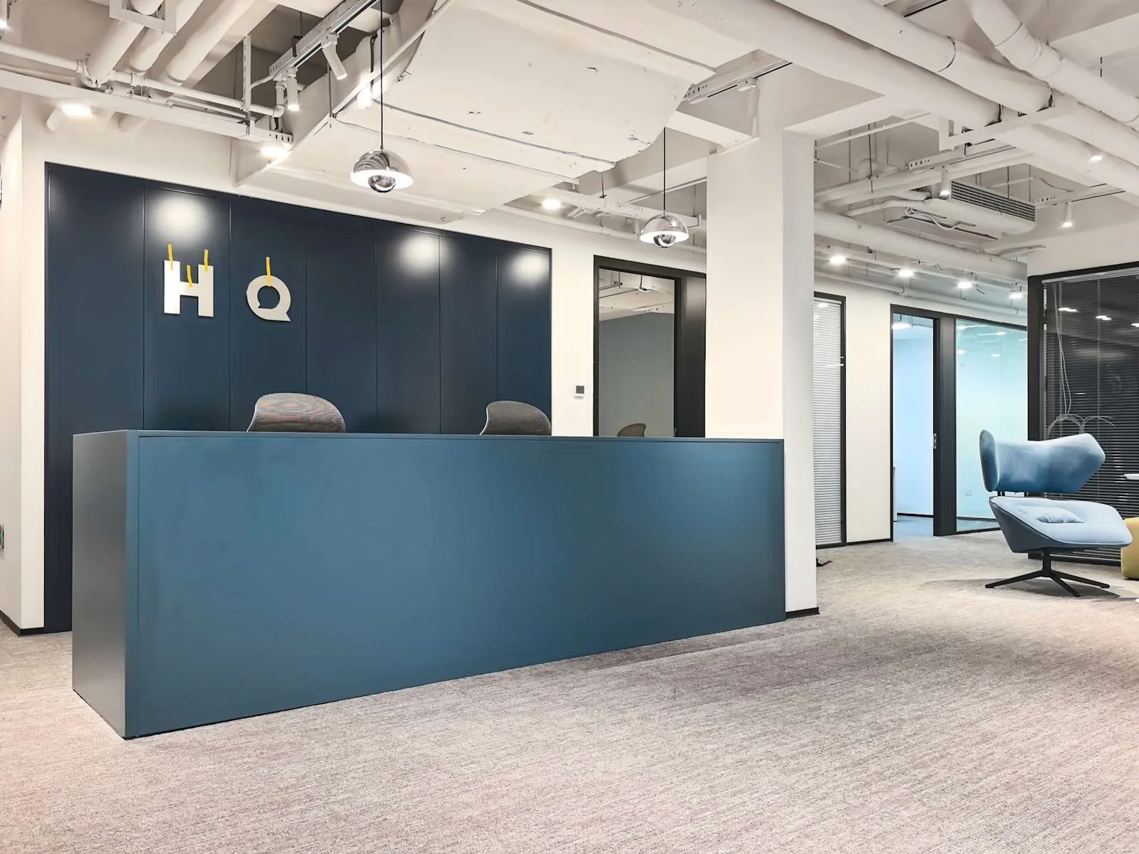 HQ Wuhan, QiYu Center、前台、武汉市
