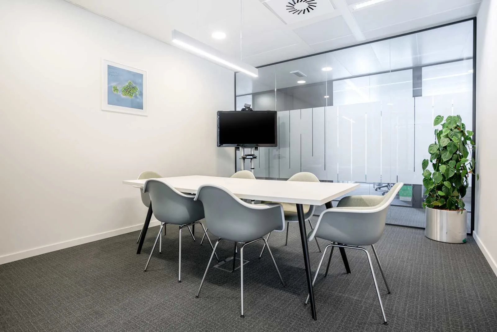 Regus BRUSSELS, EU Square de Meeûs, Vergaderruimte voor 6 personen, Brussel