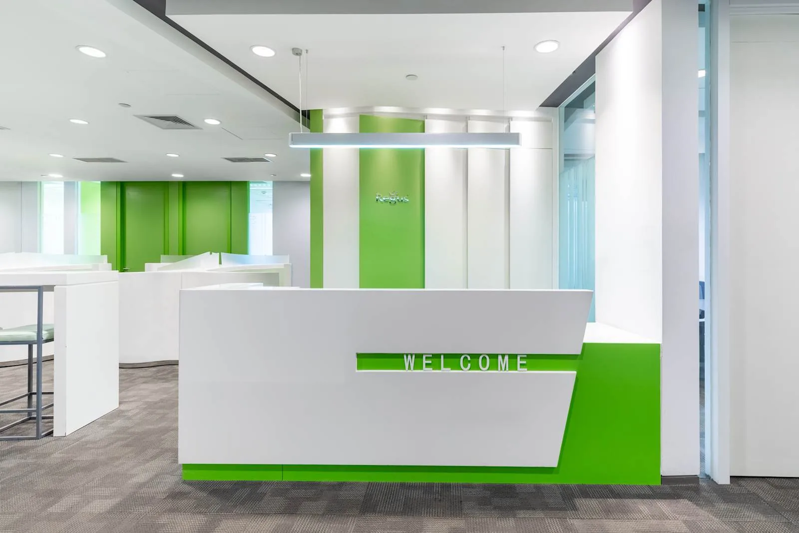 Regus DALIAN, Xiwang Tower、前台、Dalian
