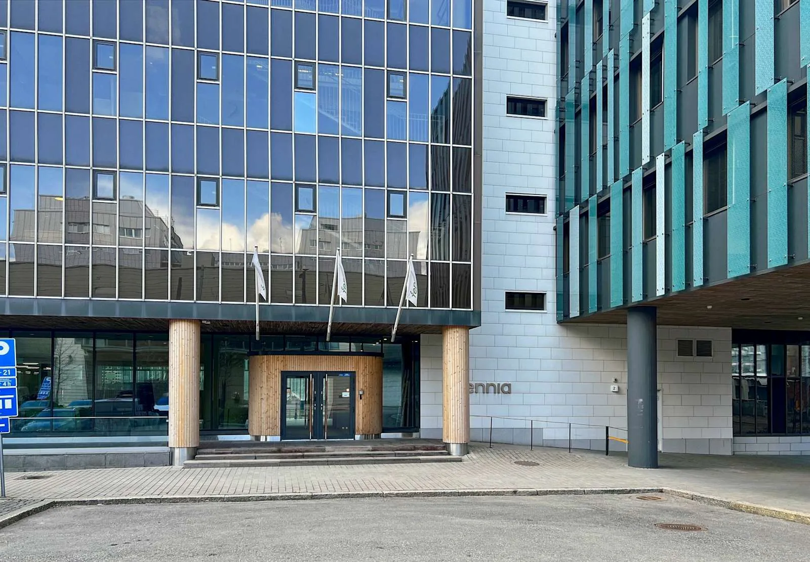 Regus HELSINKI, Pasilanportti, Rakennuksen julkisivu, Helsinki