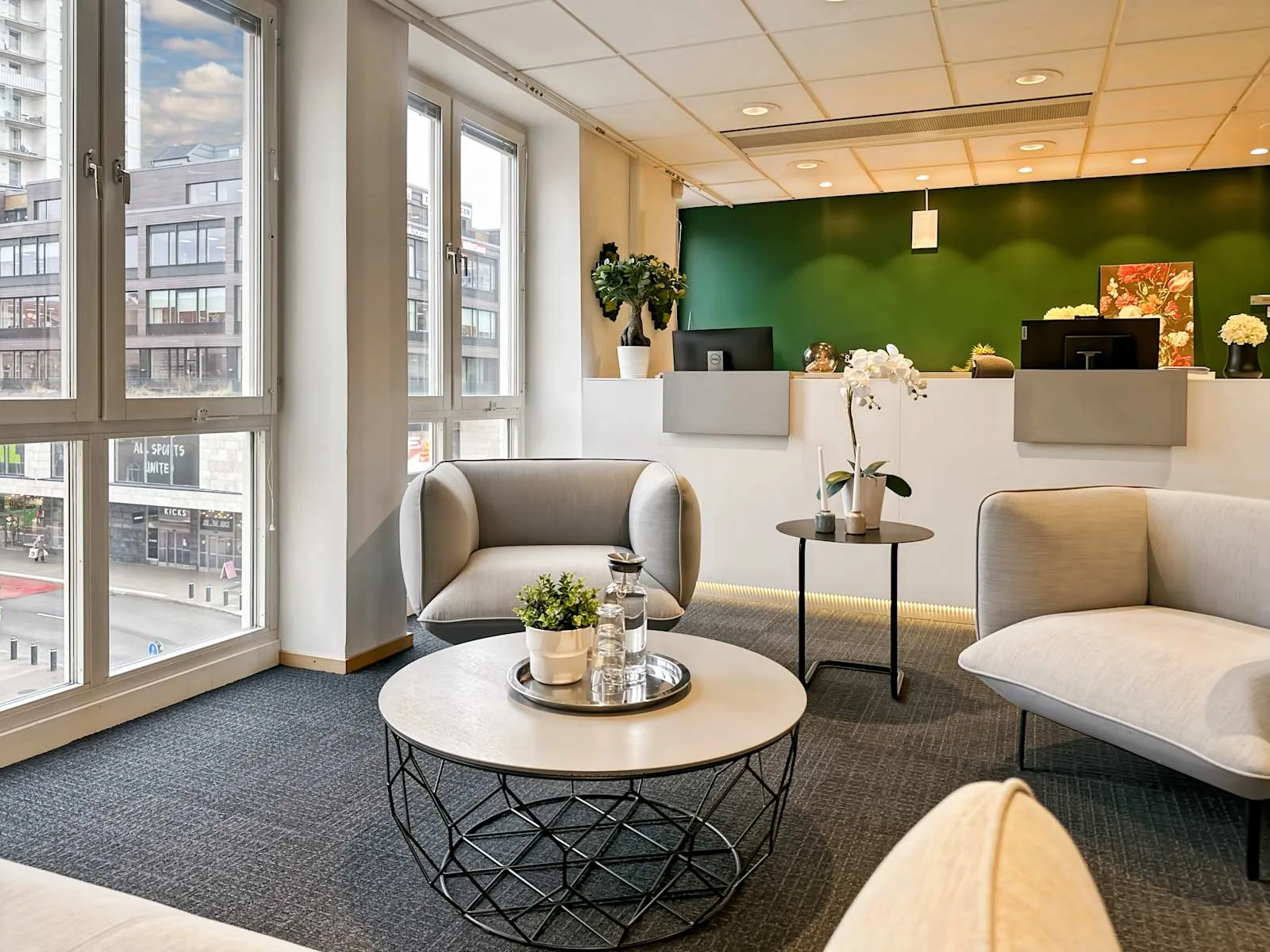 Regus Malmö, Triangeln, Reception, Malmö