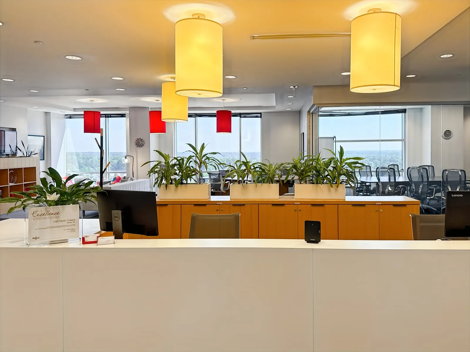 Regus NC, Raleigh – Cap Trust Tower, Reception, Raleigh, NC