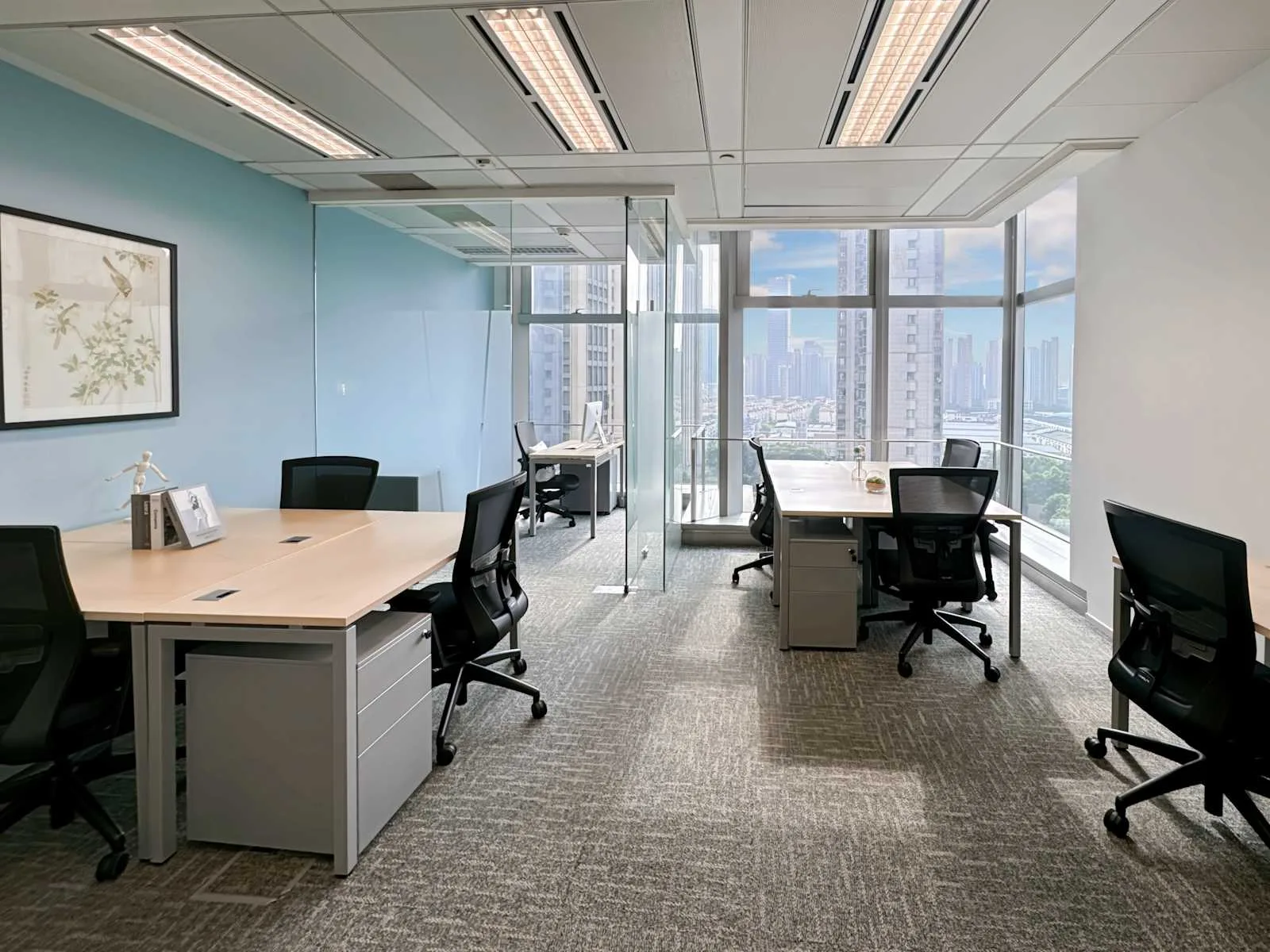 Regus SHANGHAI, Central Towers、开放式办公区、上海市