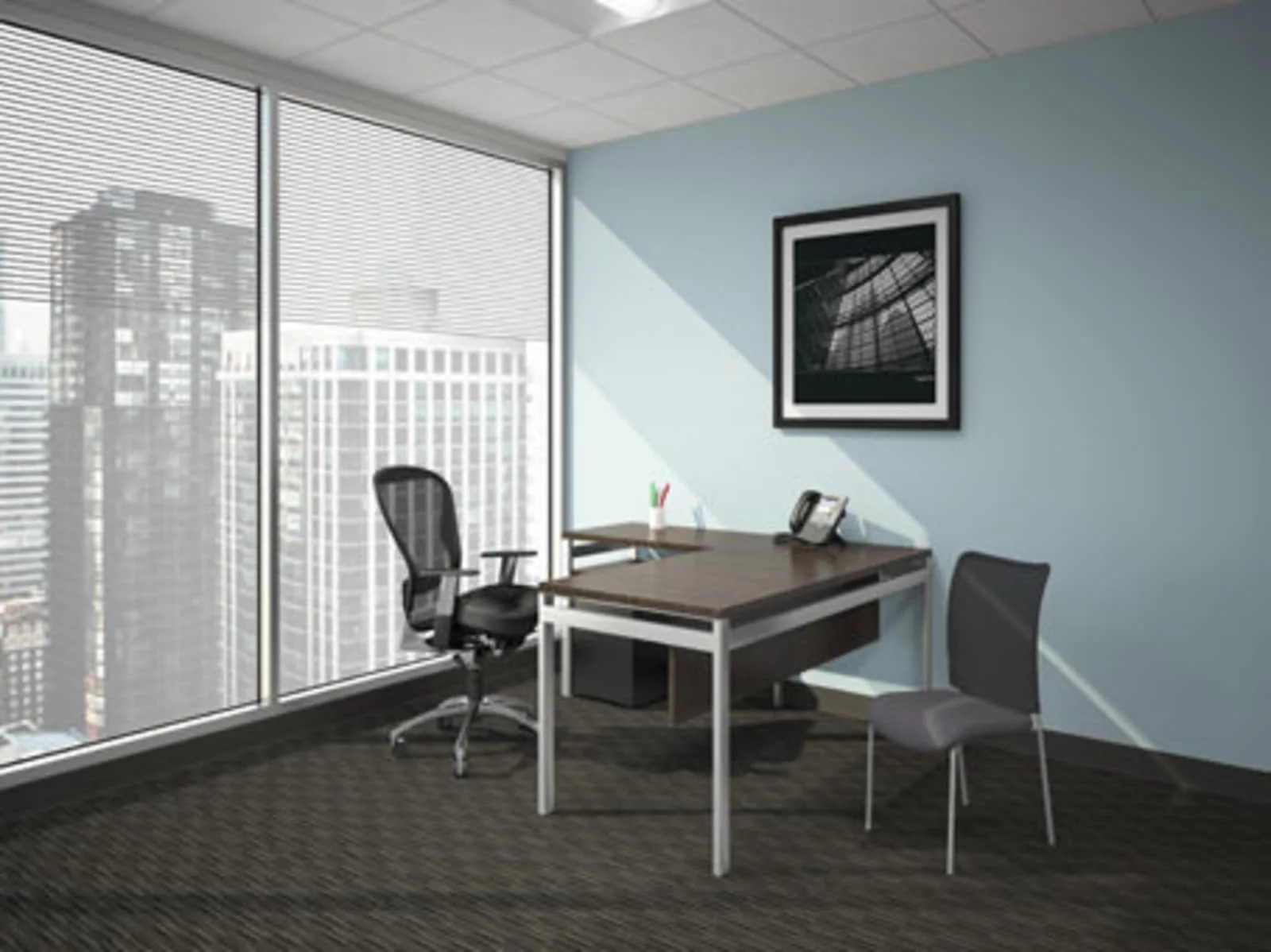 Regus WA, Seattle - Plaza 600, Private office, 1 desk, Seattle, WA