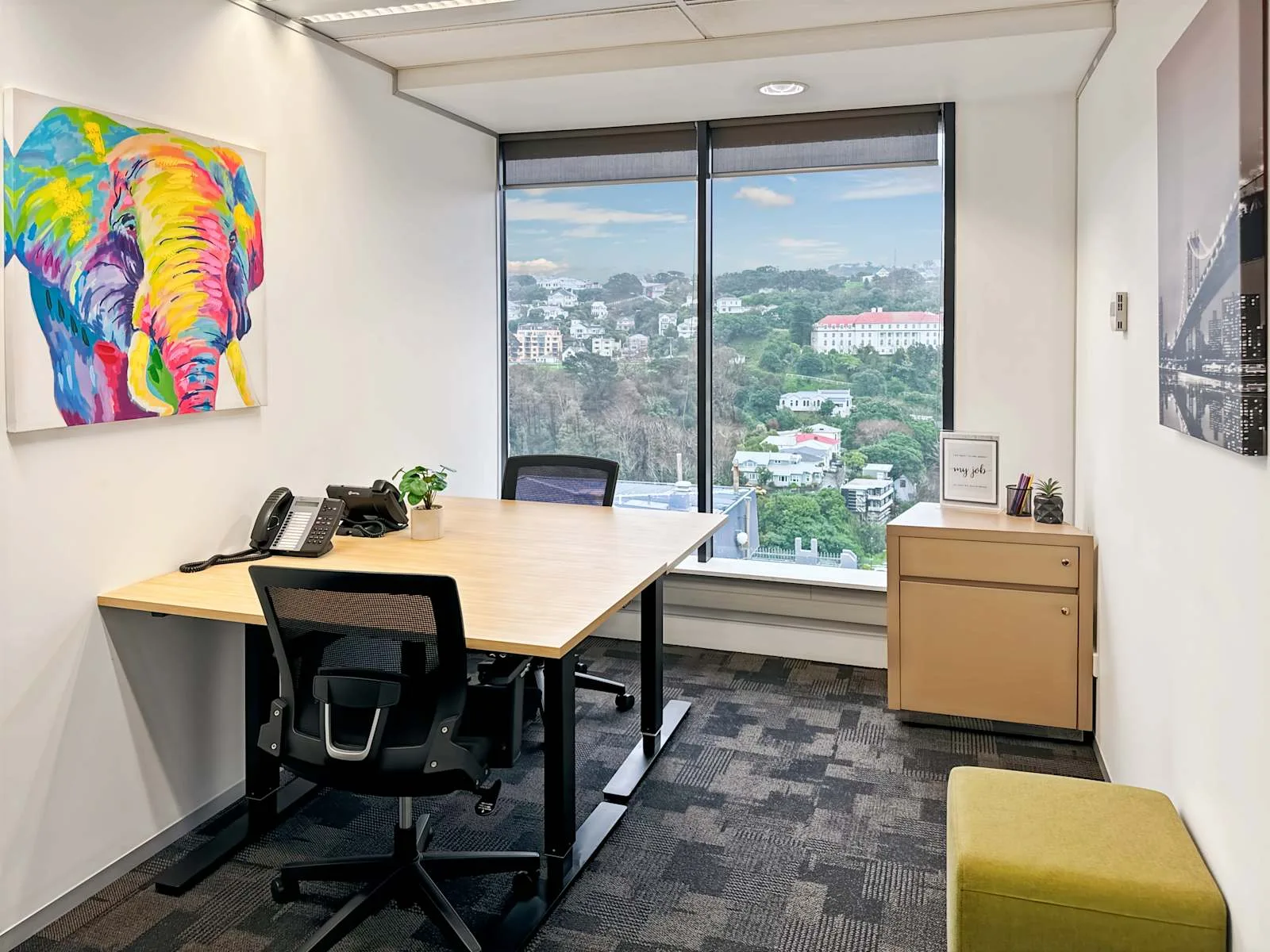Regus WELLINGTON, Plimmer Towers, Private office, 2 desks, Wellington