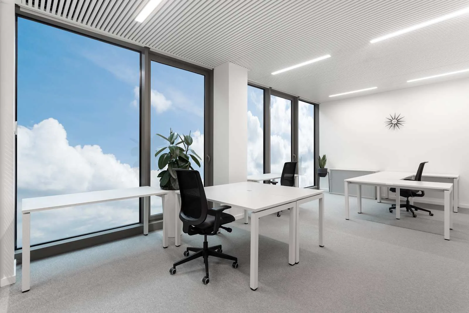 Spaces LUXEMBOURG, Spaces Boulevard  Royal - Zenit, Privatbüro mit 3 Arbeitsplätzen, Luxembourg City