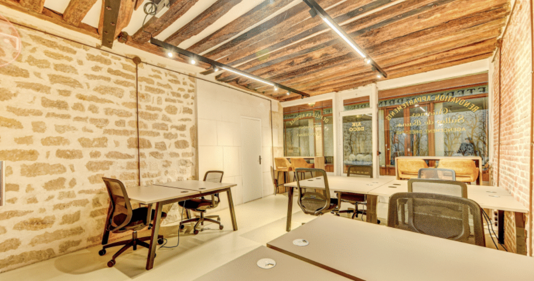 All Day Le Bourg l'Abbé, Open-plan office, Paris 2e