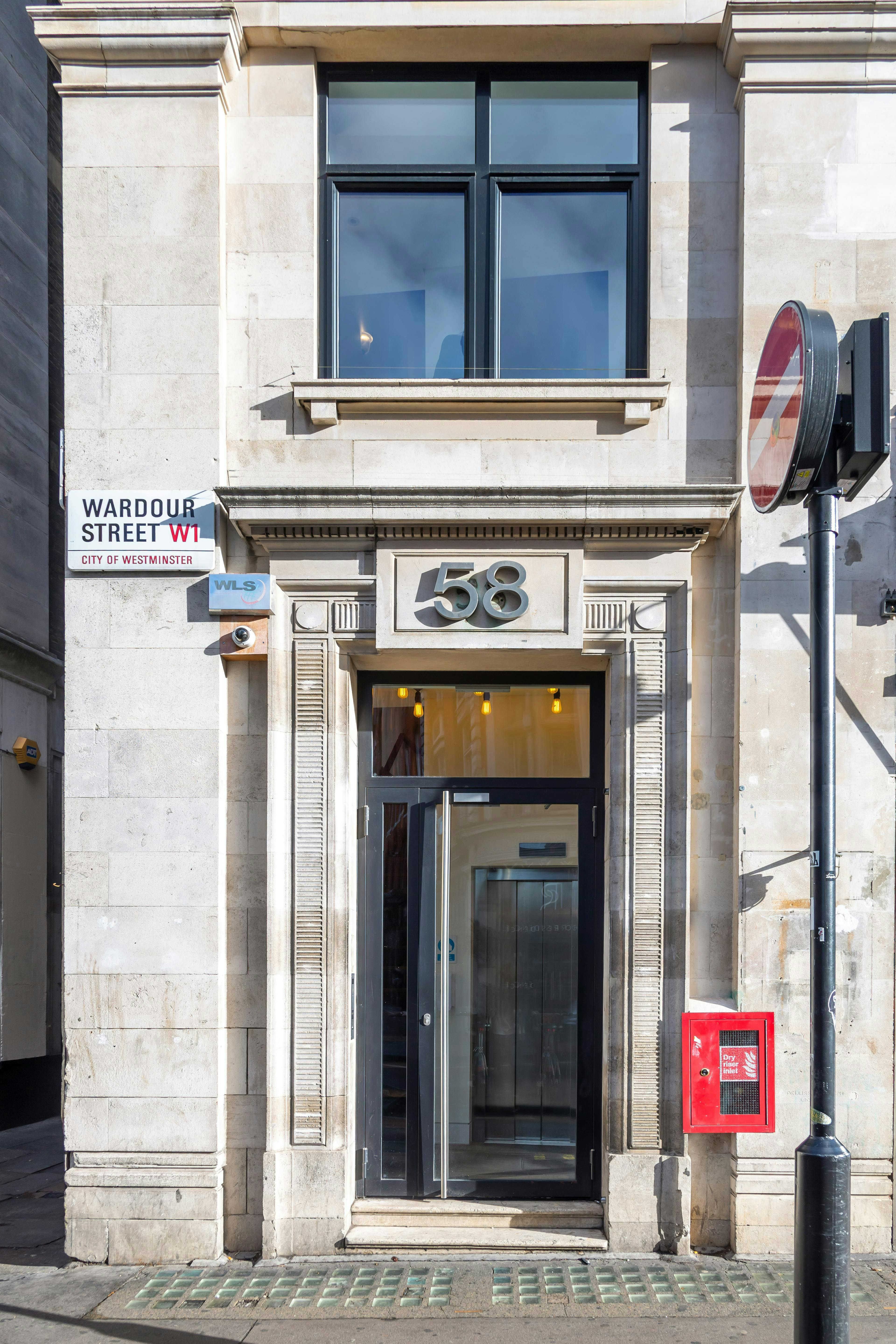 Beem - 58 Wardour Street, Building facade, London