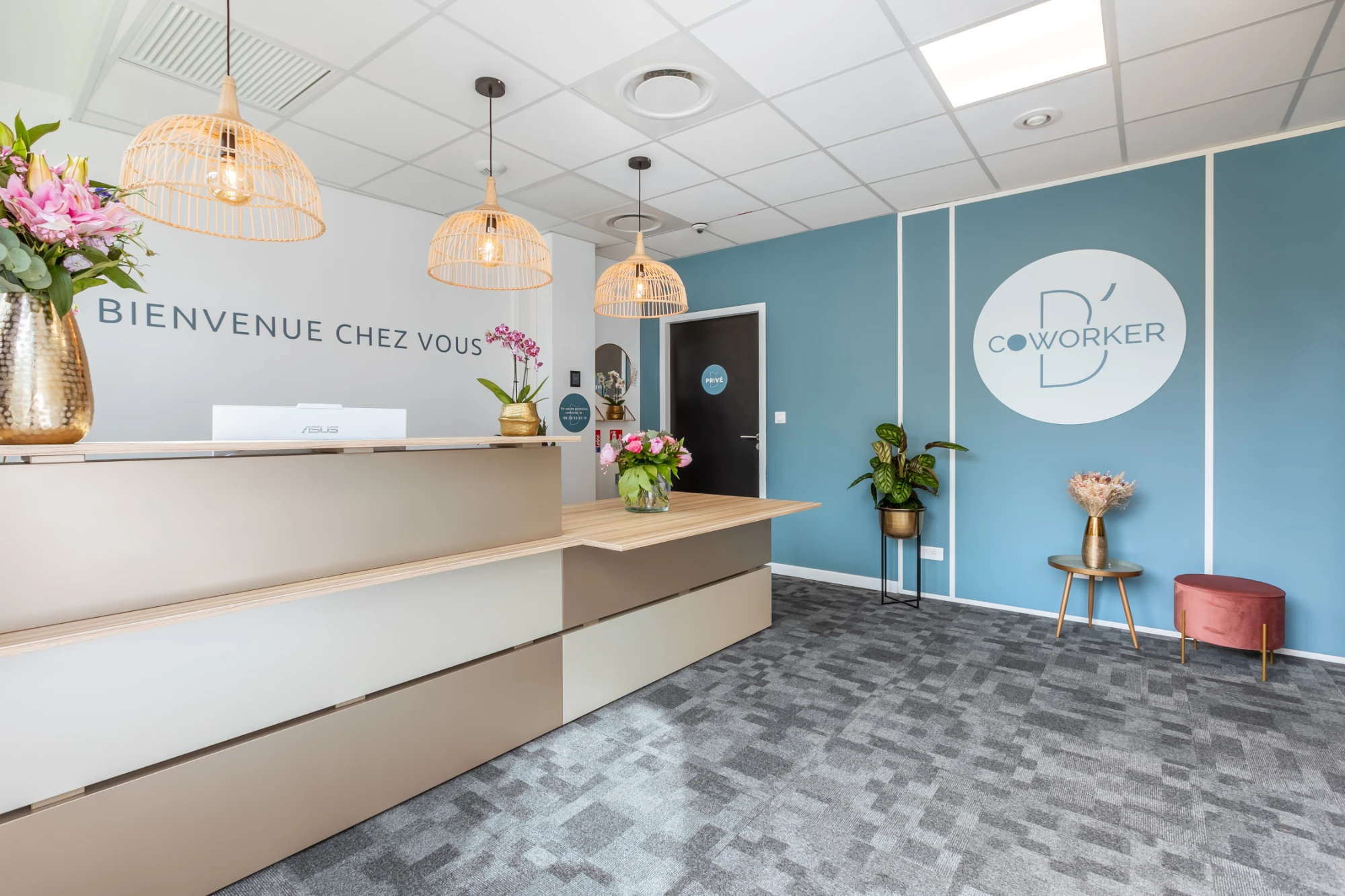 B'Coworker Sophia Antipolis, Bureau pour 16 postes, Valbonne