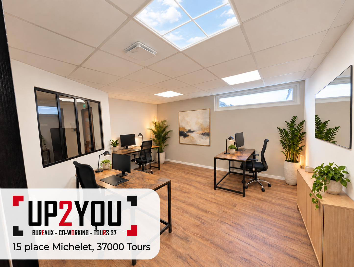 Up2You Tours, Bureau privatif 4 postes, Tours