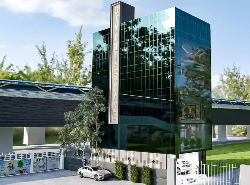 Dynamic Space, Building facade, New Delhi