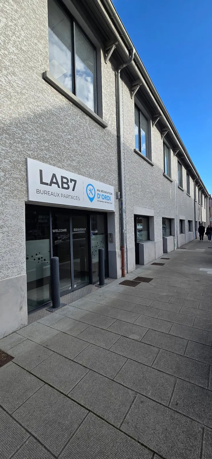 Lab7 Coworking, Building facade, Grenoble