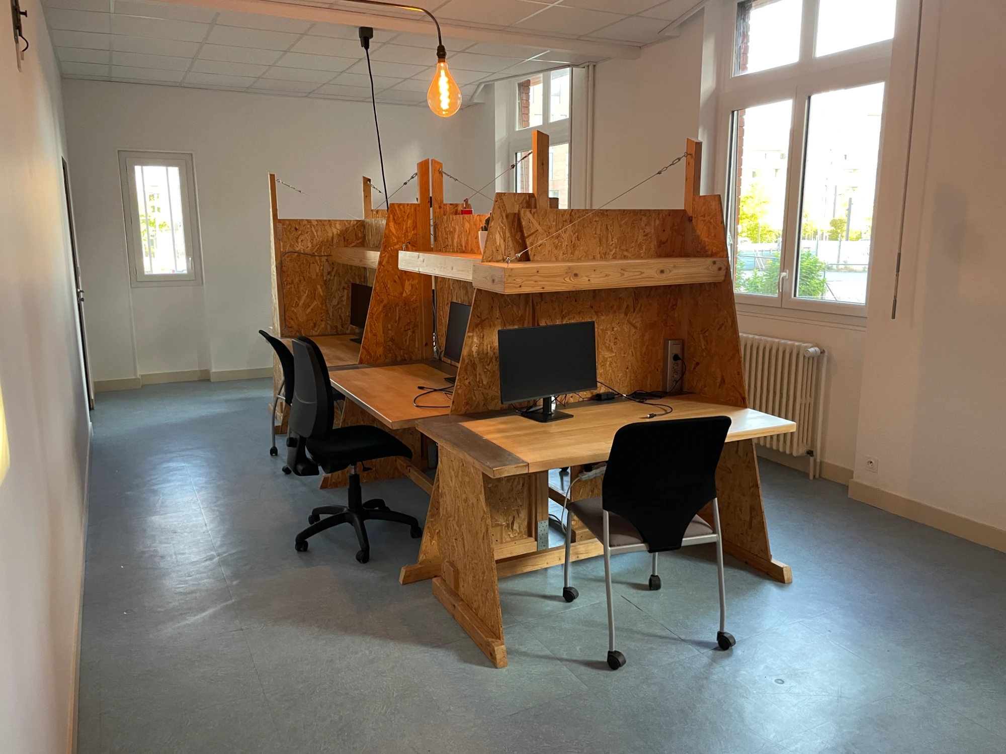 Moule à Gaufres, Bureau privatif 4 postes, Fleury-les-Aubrais