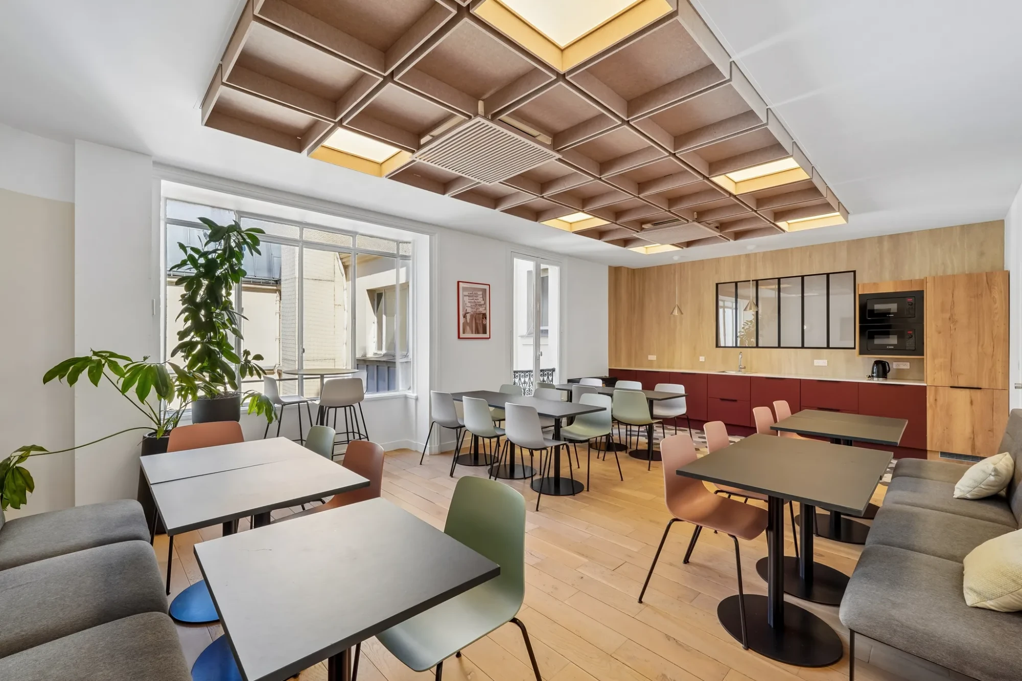 Les Nouveaux Bureaux Taitbout, Cafeteria, Paris 9e