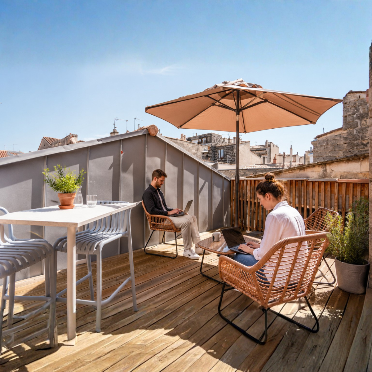 Ocube Coworking, Terrace and outdoor space, Bordeaux