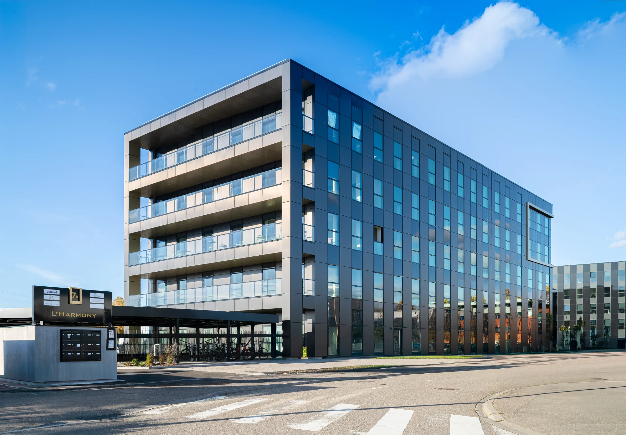 Office Station Strasbourg, Gebäudefassade, Schiltigheim