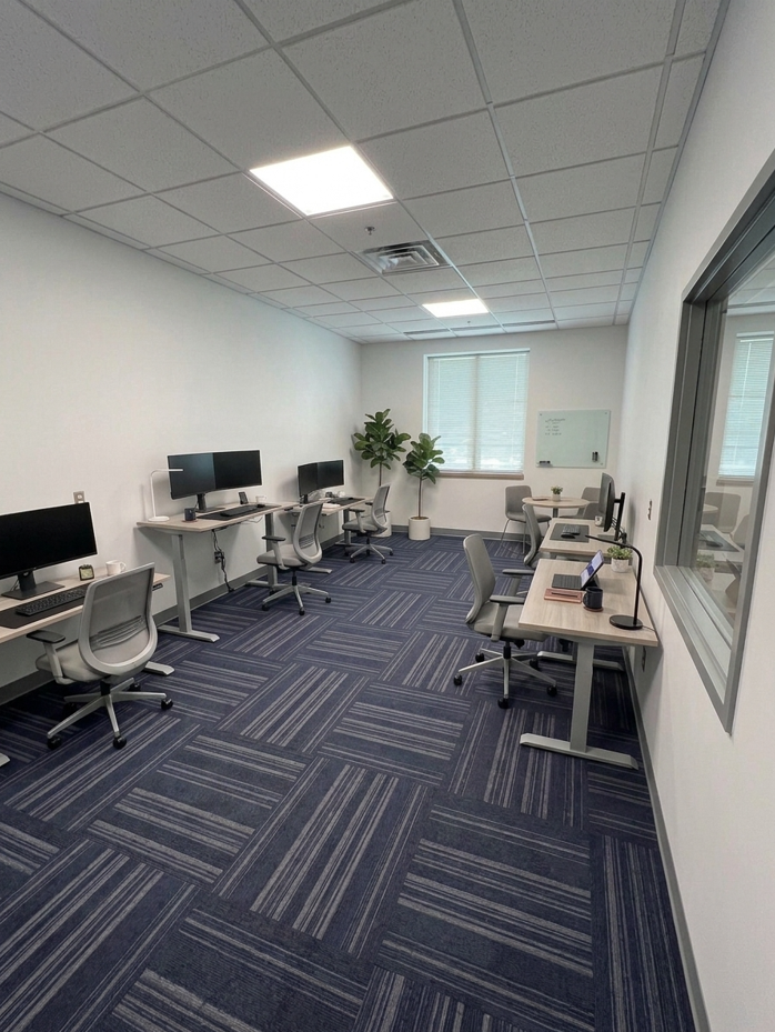Illinois Offices - Rollins Professional Building, Private office 4 desks, Round Lake Beach