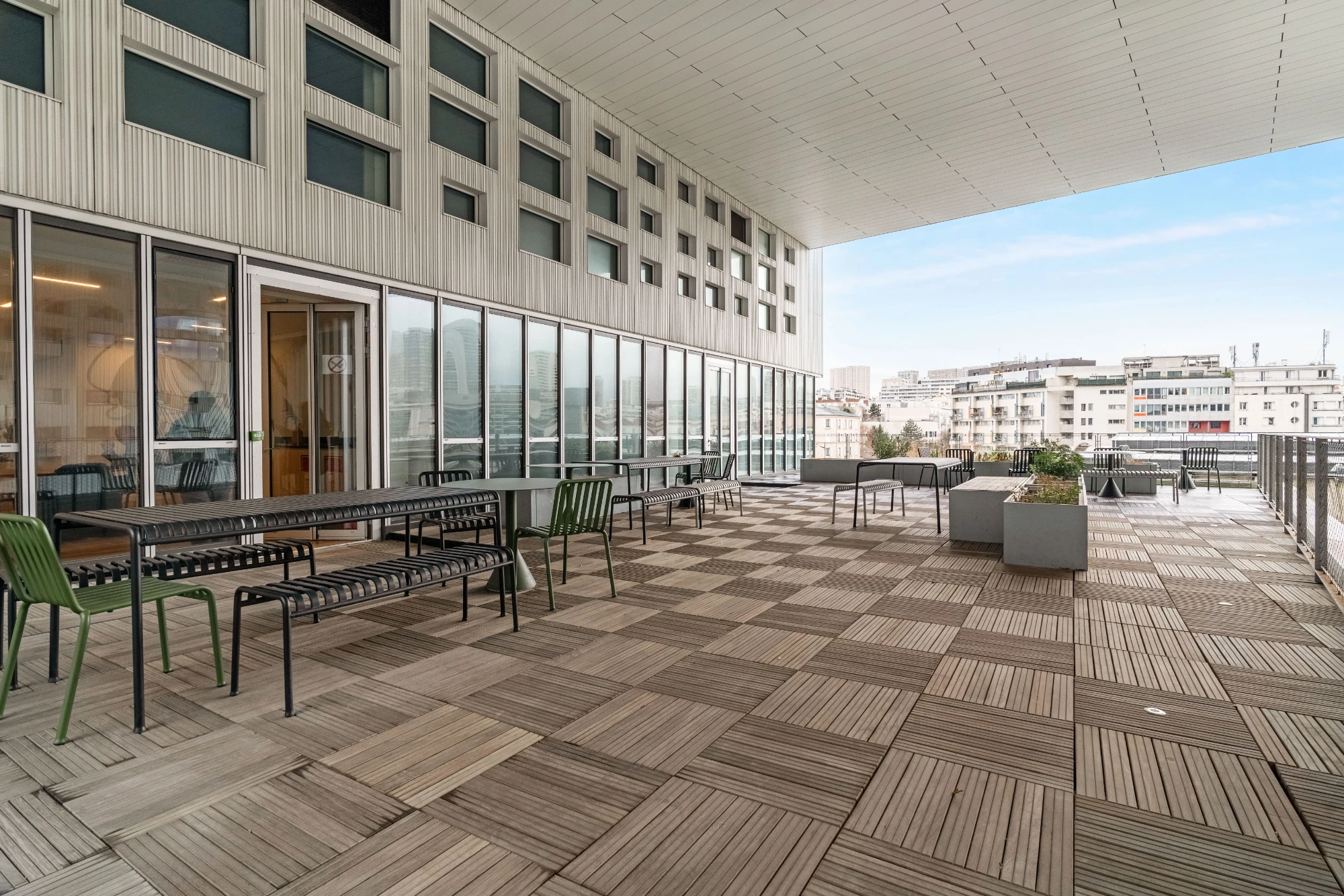 Sora Durkheim, Terrasse et espace extérieur, Paris 13e