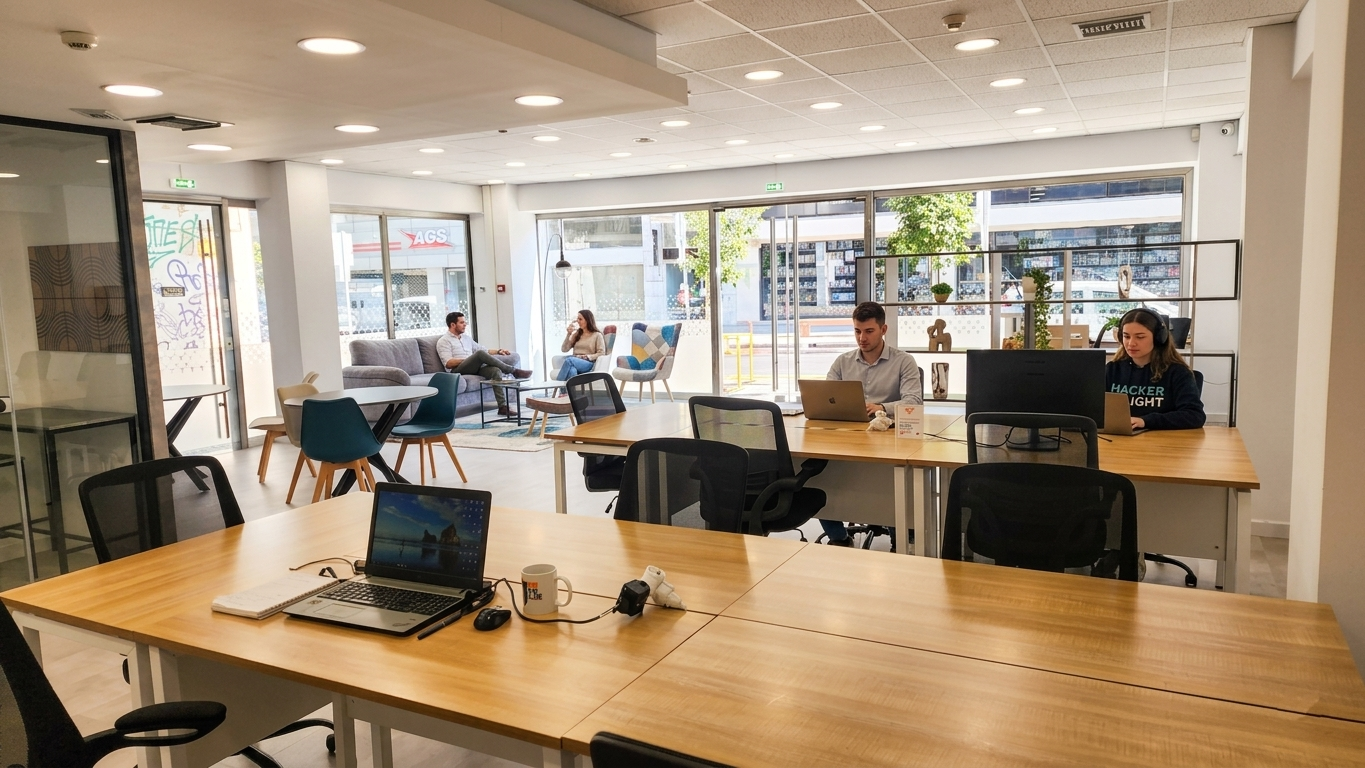 The Tube - Workspace, Open-plan office, Chalandri