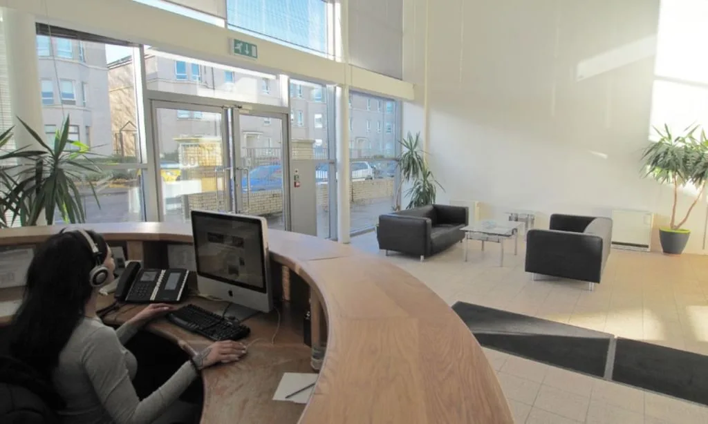 100 Brand Street Business Centre, Reception, Glasgow