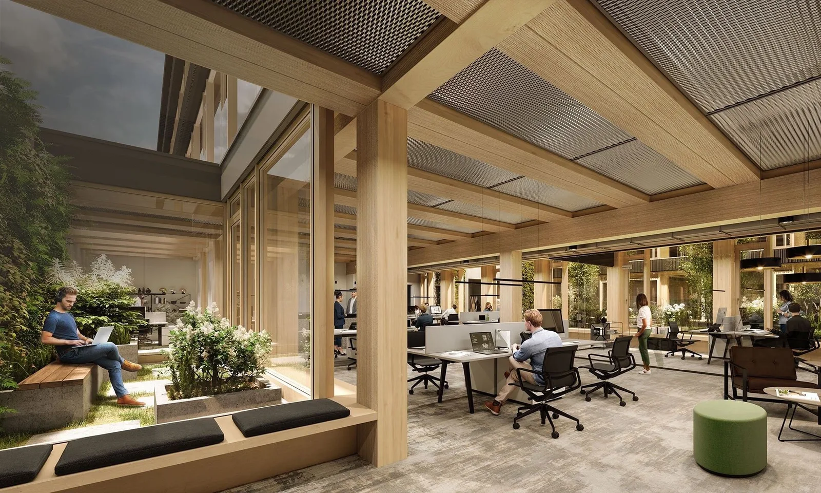 1000 Satellites TRI, Open-plan office, Munich