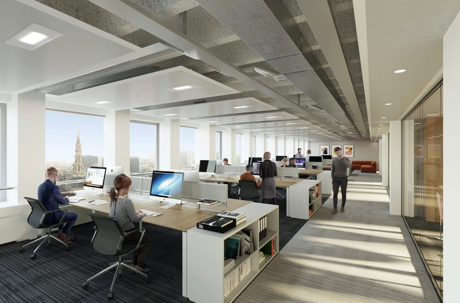 31CENTRAL Office Building, Open kantoorruimte, Brussel