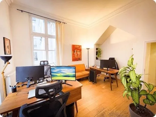 ADN Coworking, Privatbüro mit 2 Arbeitsplätzen, Paris 3e