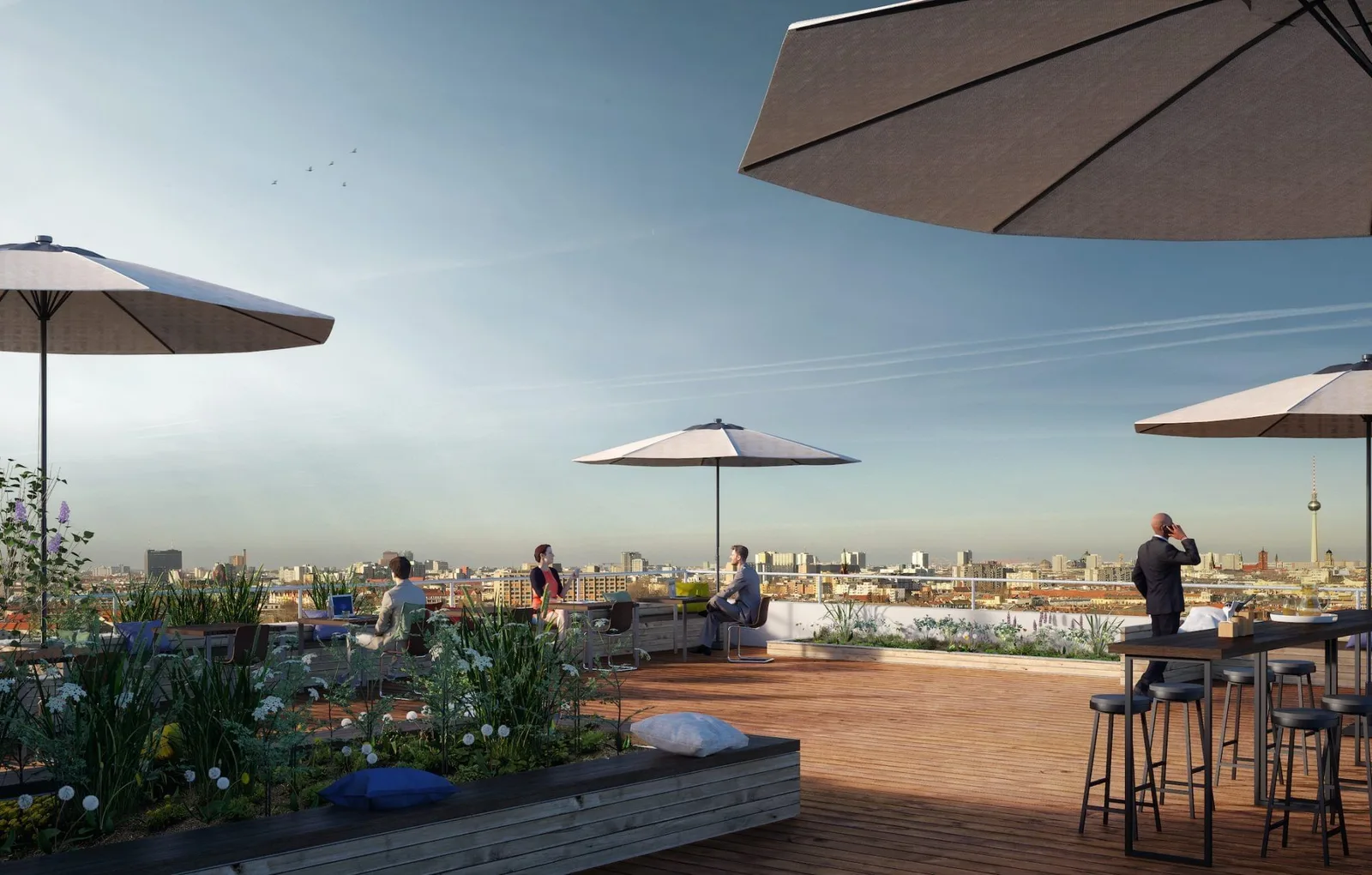 BIC Bürogebäude, Terrace and outdoor space, Berlin