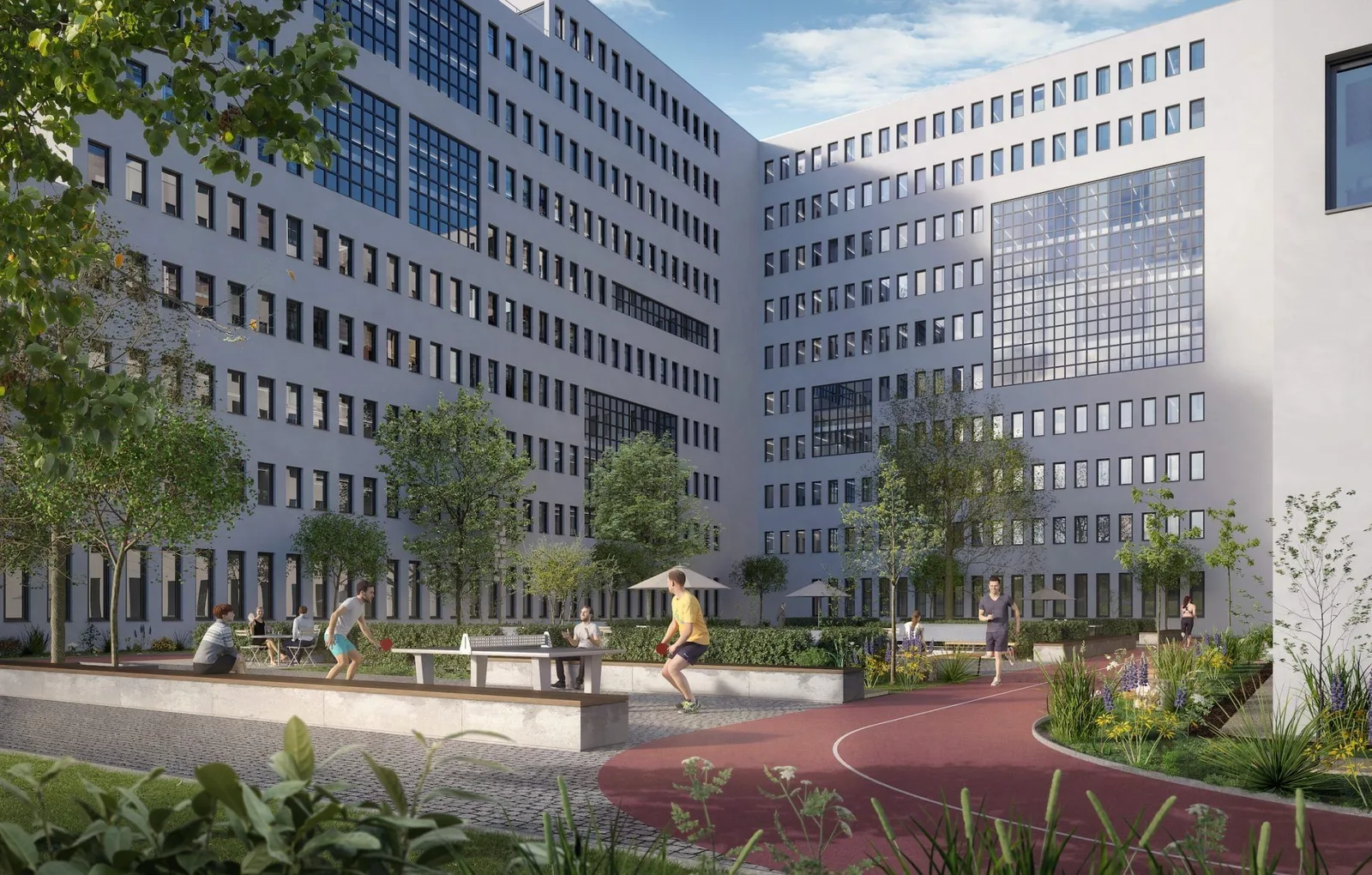 BIC Bürogebäude, Terrace and outdoor space, Berlin