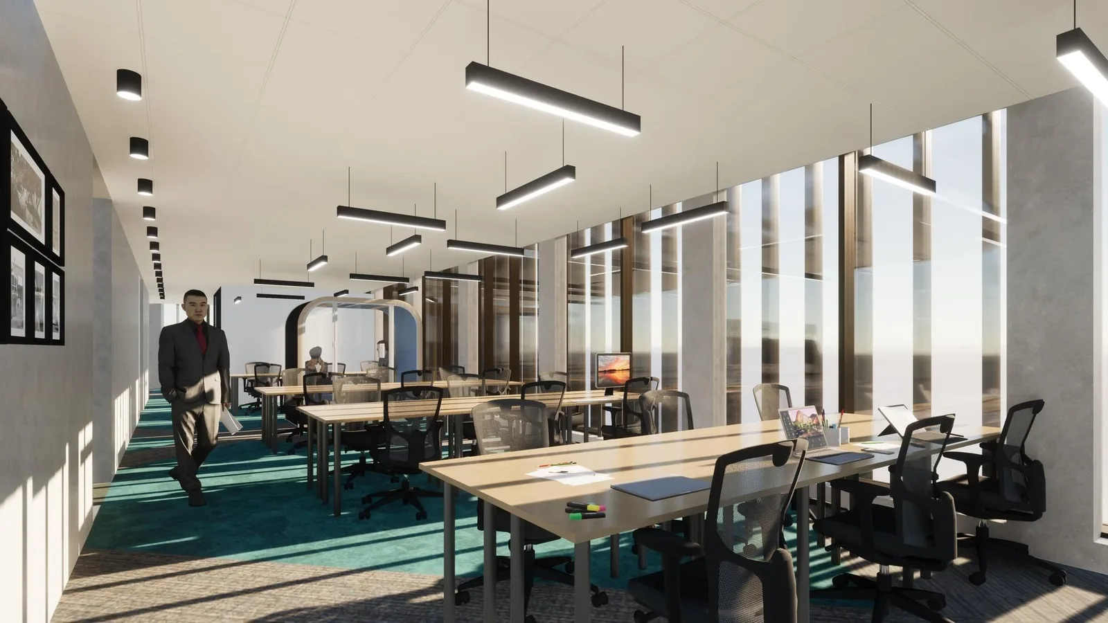 BOPE Nantes Haluchère, Open-plan office, Nantes