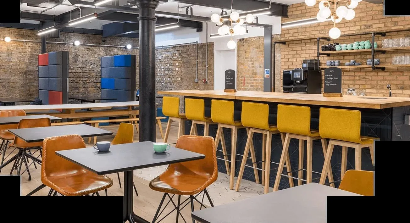 The Boutique Workplace - Notcutt House, Cafeteria, London