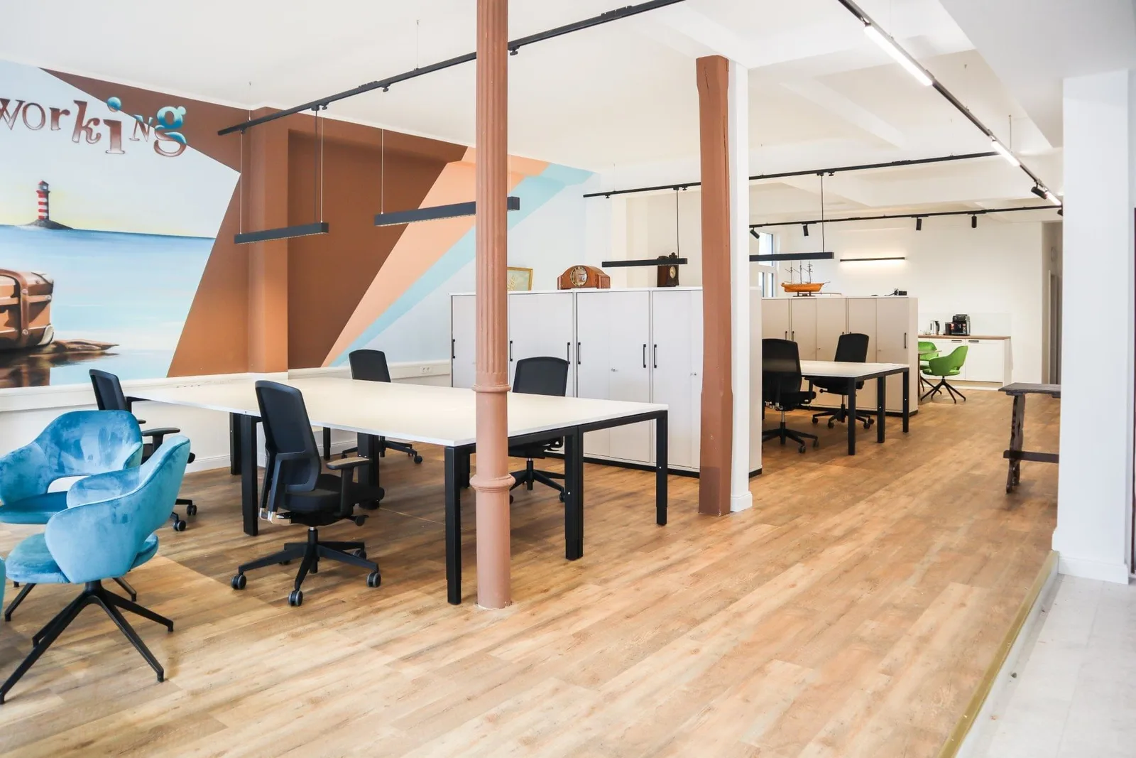 Brain Coworking, Großraumbüro, Brake (Unterweser)
