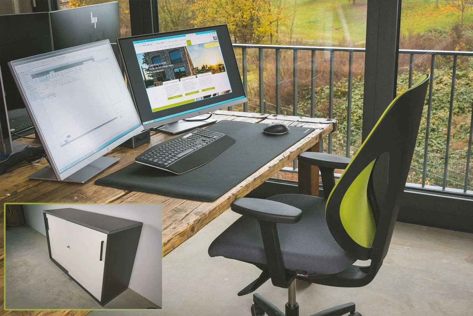 Brüneo Coworking & Events, Private office, 1 desk, Brühl