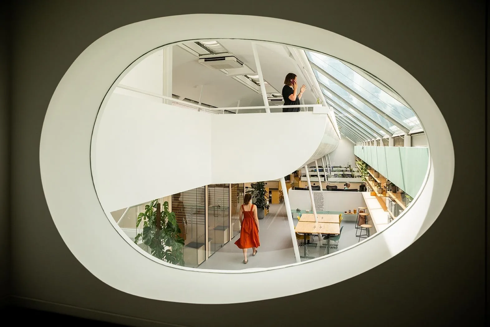 The Building Society Whitfield St, Open-plan office, London