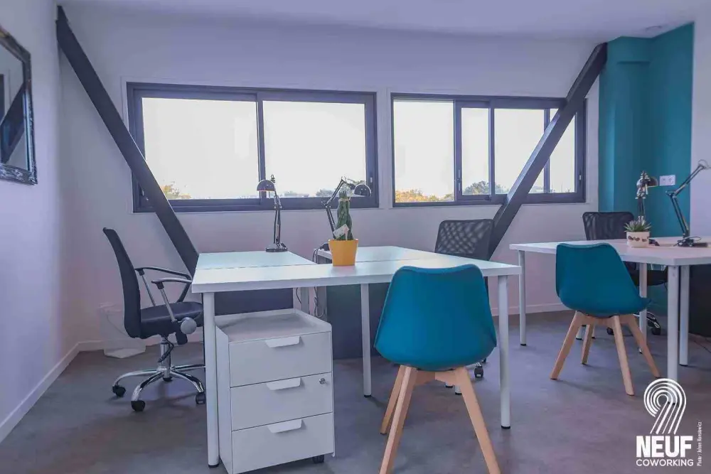 Le 9 Coworking, Bureau 3 personnes, La Rochelle