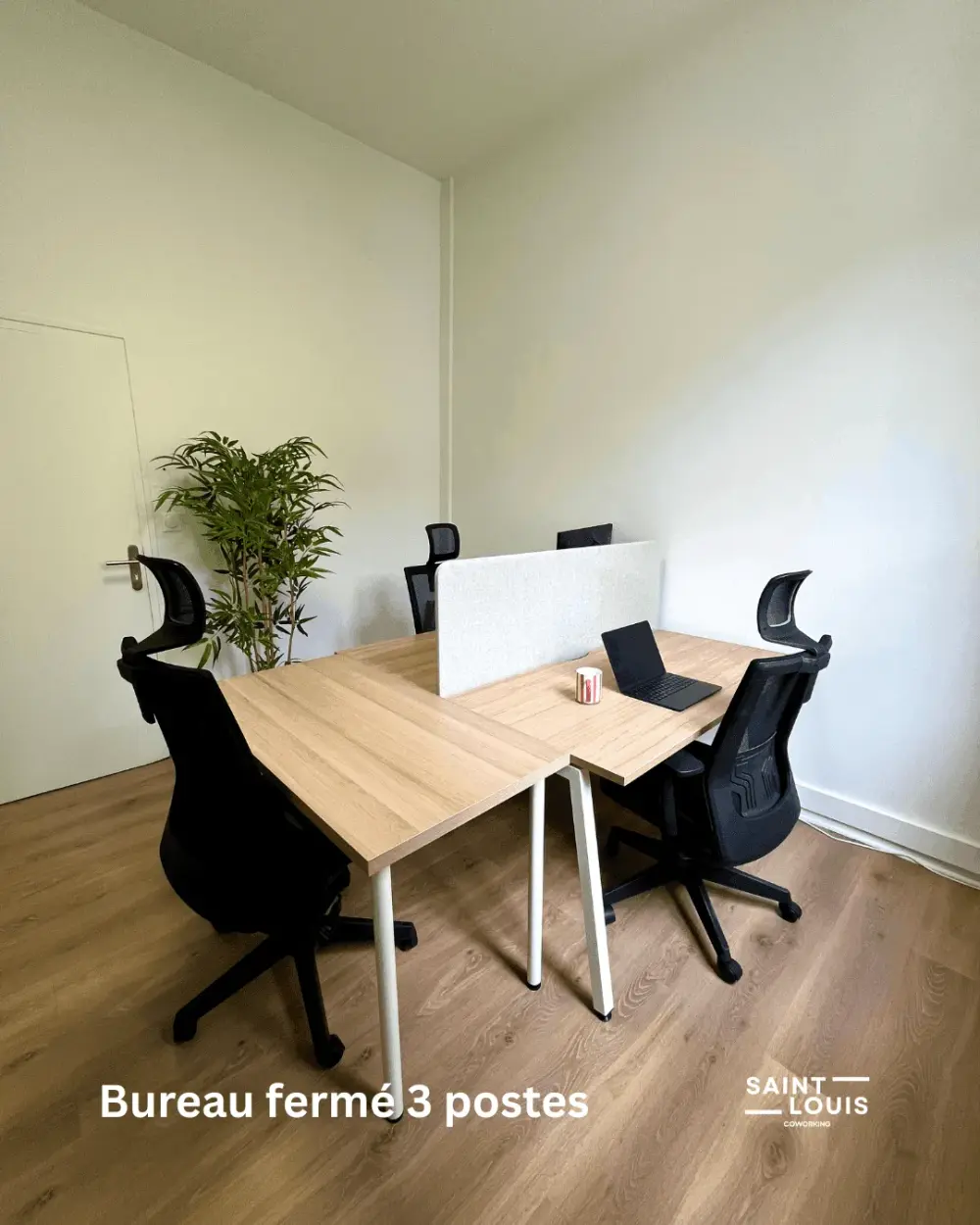 Espace Saint-Louis, Bureau privé 3 postes – Coworking Saint Louis, Chartrons Bordeaux, Bordeaux
