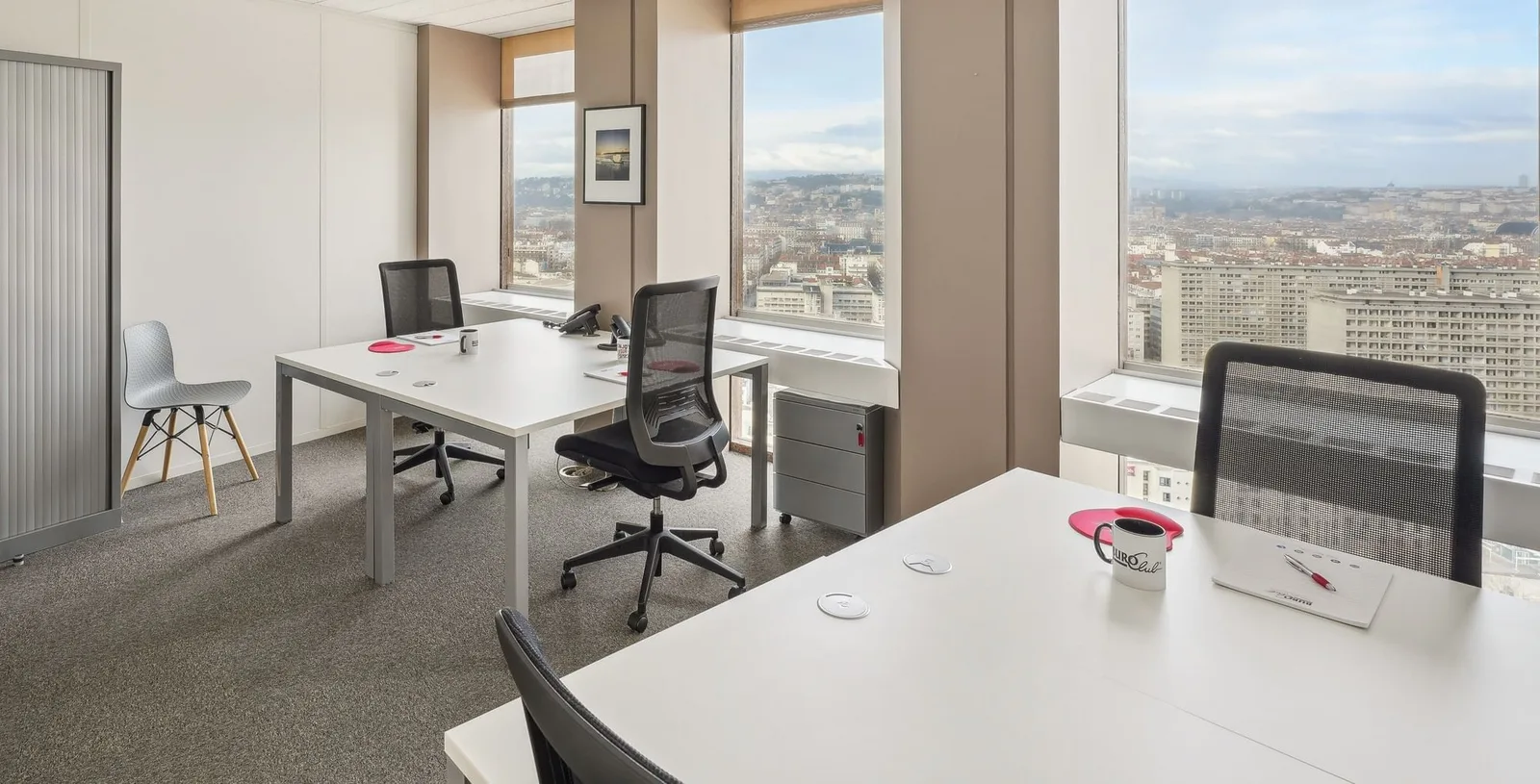 Buro Club Lyon Part Dieu, Privatbüro mit 4 Arbeitsplätzen, Lyon 3e