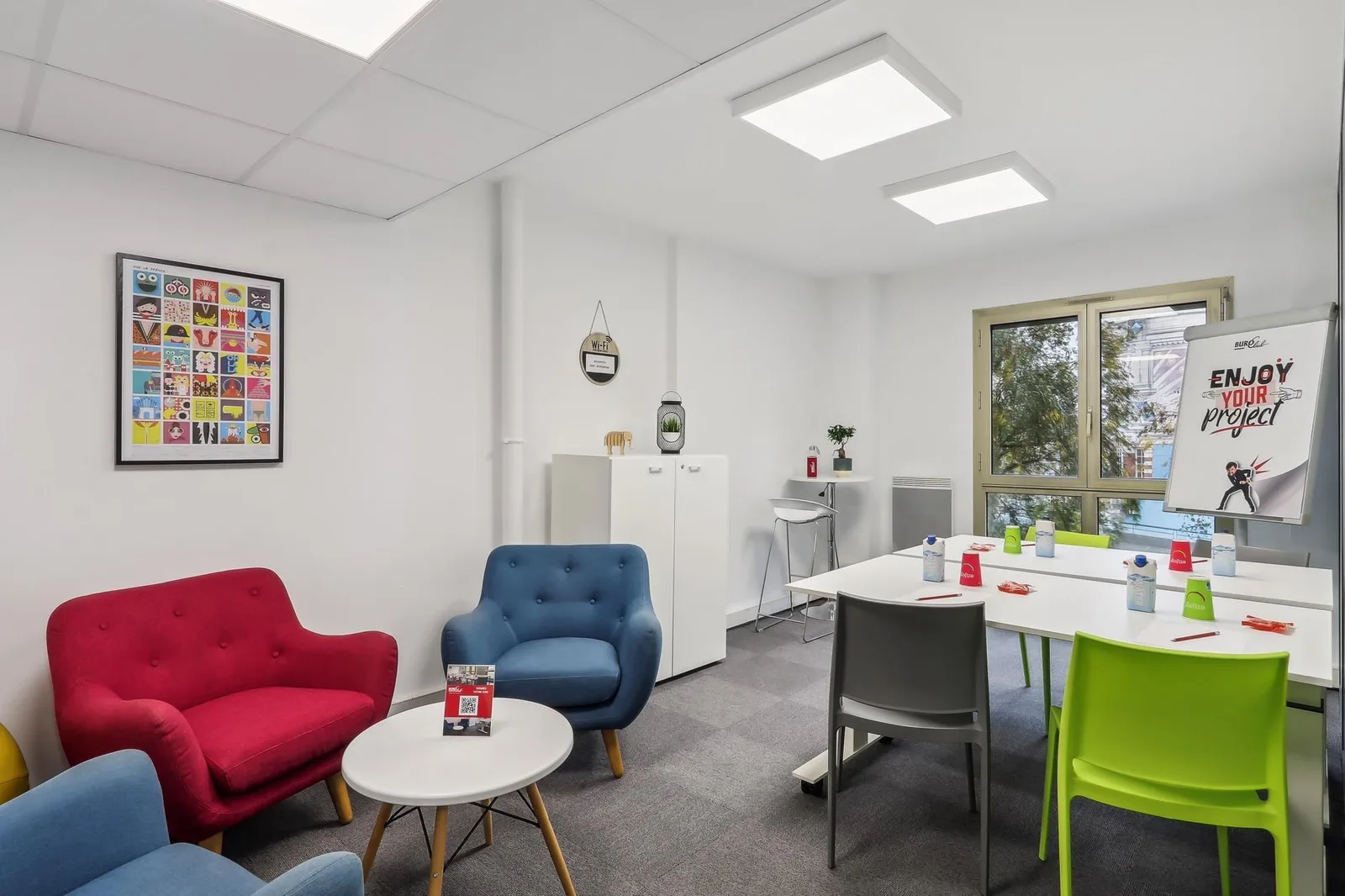 Buro Club Nantes Gare, Salle de réunion 6 personnes, Nantes
