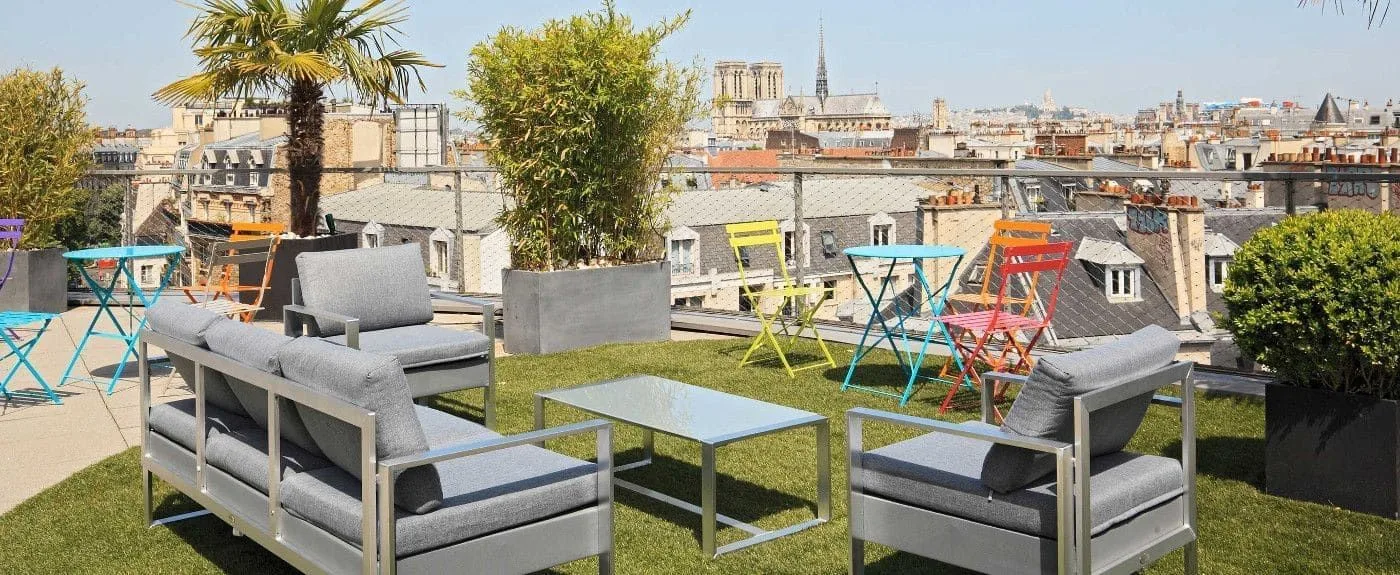 Le Cardinal, Terrasse und Außenbereich, Paris 5e