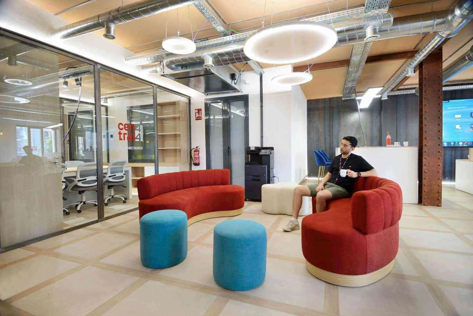 Central 44 Coworking, Zona de descanso, Madrid