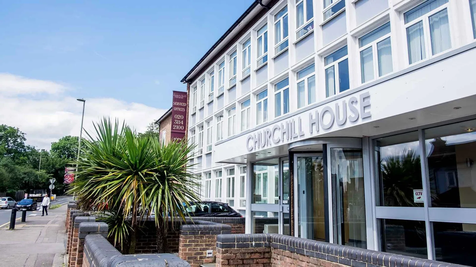 Churchill House Bunns Lane, Façade, Borehamwood
