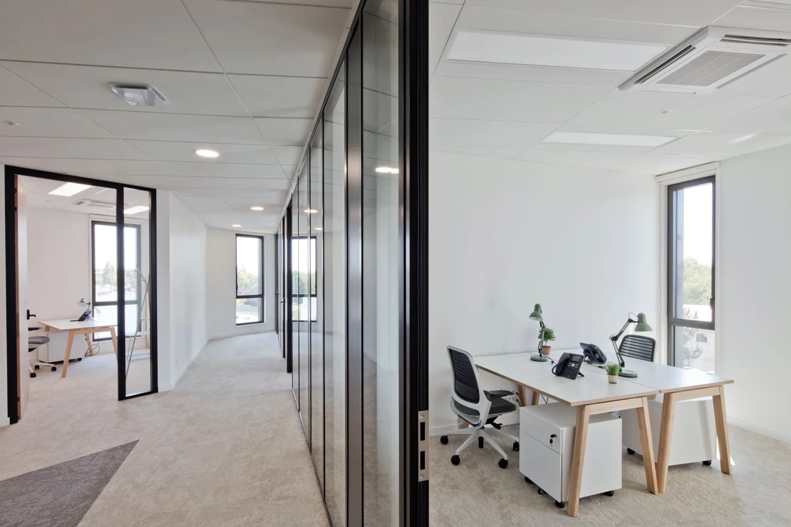 City Work Dardilly, Privatbüro mit 2 Arbeitsplätzen, Dardilly