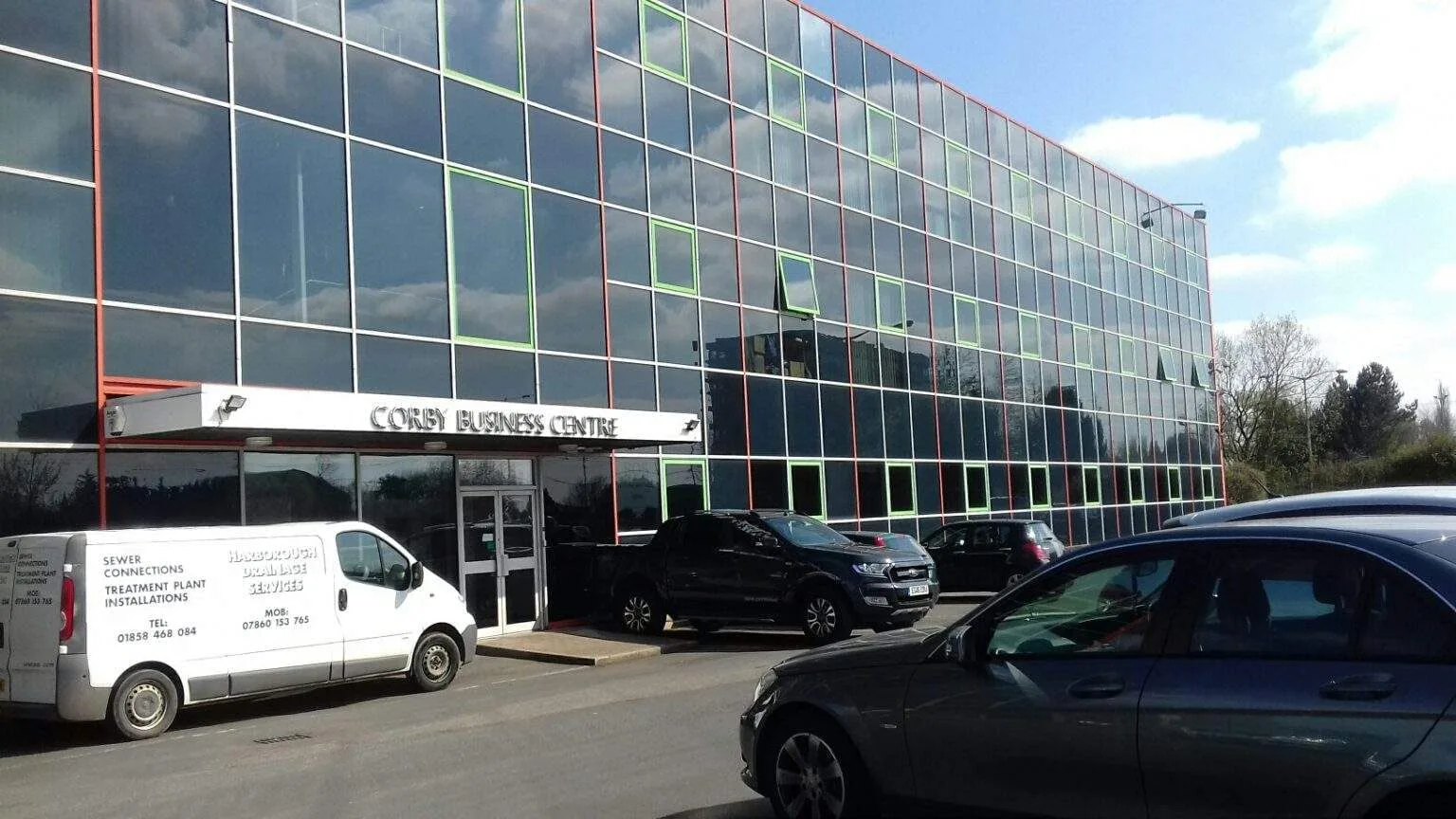 Corby Business Centre, Façade, Corby