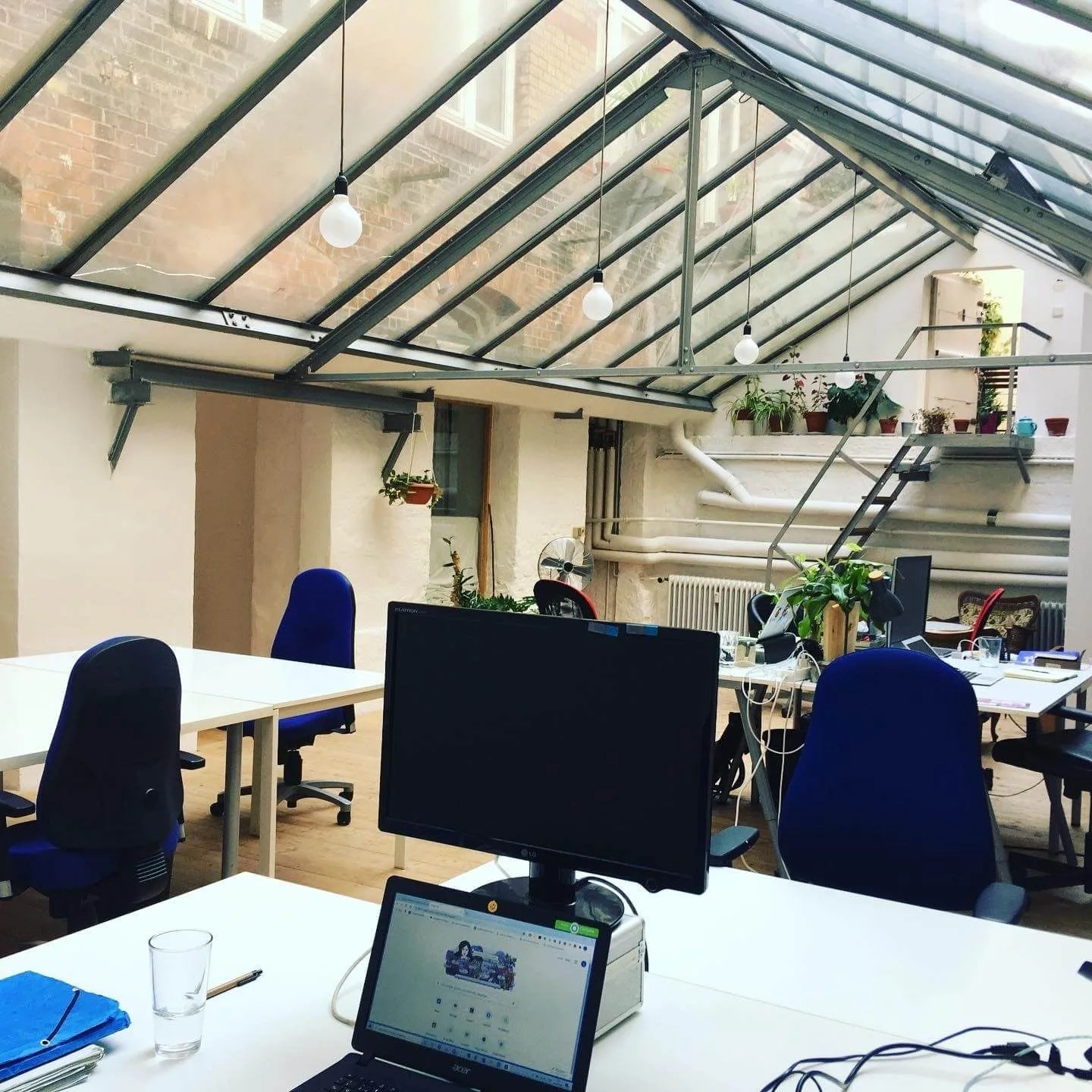 Coworking Glashaus, Open-plan office, Berlin