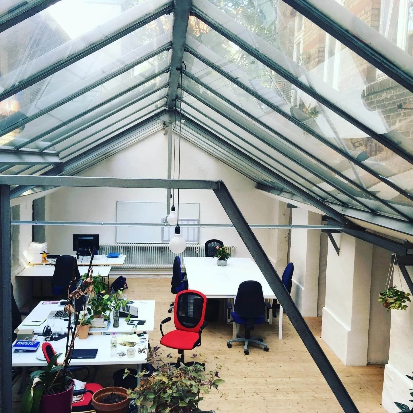 Coworking Glashaus, Open-plan office, Berlin