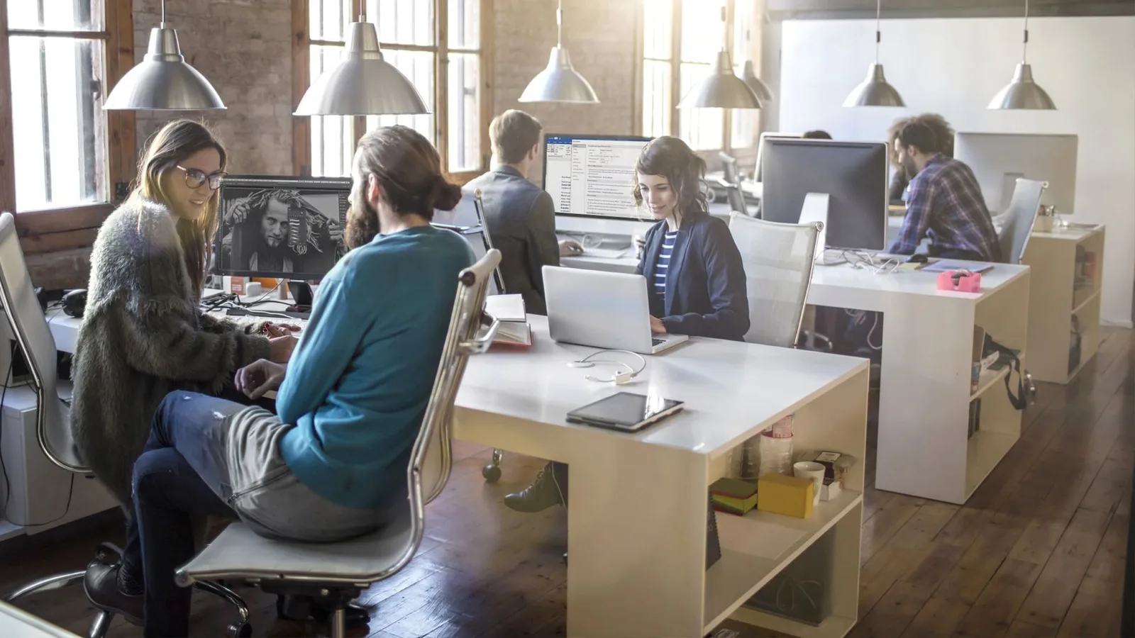 Coworking im Café Ludwig, Großraumbüro, Krefeld