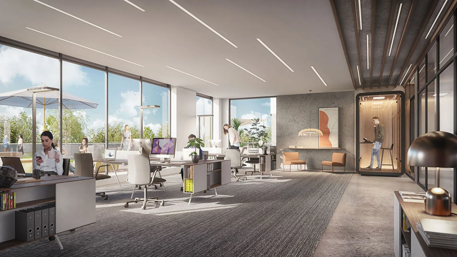 The Cube Aschheim, Open-plan office, Aschheim